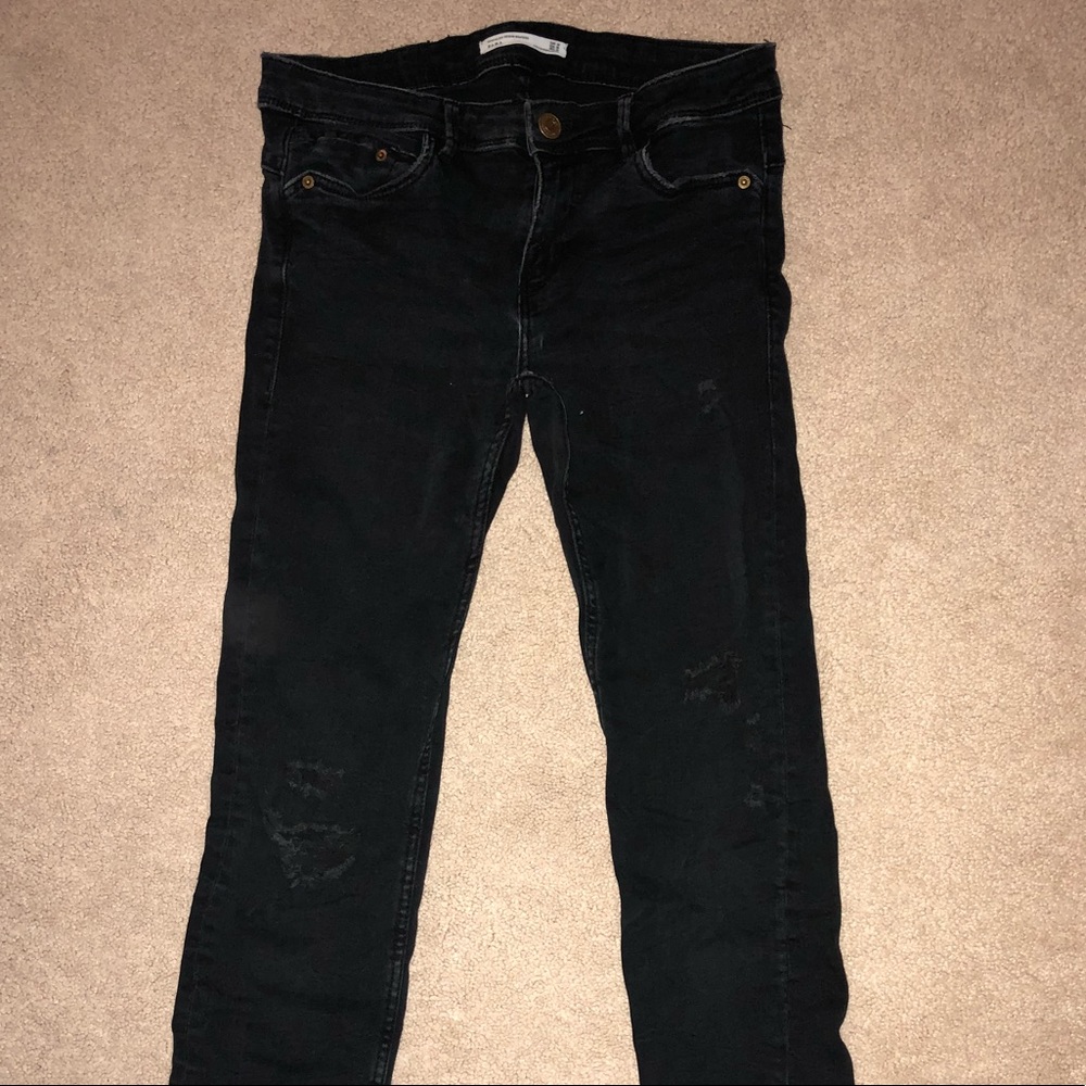ZARA Distressed Skinny Jeans